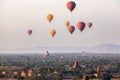 Balloons over Bagan at sunrise